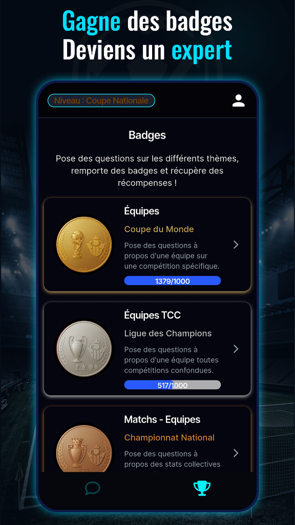 Badges et récompenses